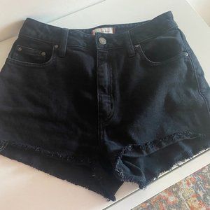 Sunday best black denim shorts